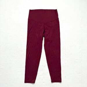 Aerie Burgundy High Rise Leggings Women’s Large 7/8 Length
